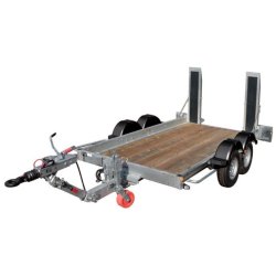 Remorque porte-engin ECIM - PEGD 15 TA 130 AF avec timon compensateur et châssis galvanisé