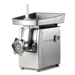 Hachoir à viande professionnel DRC 22/82 - inox AISI 304 - marche arrière - simple ou double coupe