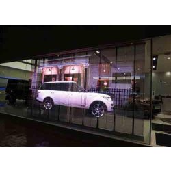 Écran vidéo transparent modulable - affichage full color - 75% de transparence - fabrication sur mesure