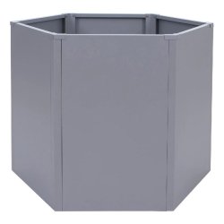 Décoshop26 - Carré potager surélevé jardinière 460 L design moderne 100 x 88 x 77 cm en acier galvanisé gris 04_0008903 - acier 3000267211901