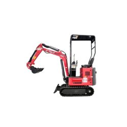 Mini-pelle sur chenillese, moteur à essence & châssis réglable