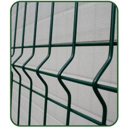 Clôture grillagée - fil acier galvanisé plastifié vert diam. 4 mm - maille dégressive 200 x 50 mm