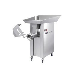 Hachoir à viande professionnel PSV DRC42 - double coupe en inox avec plateau grand volume
