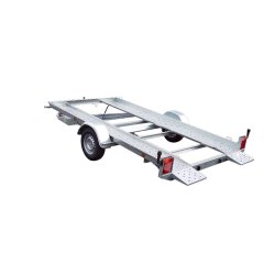 PORTE VOITURE 361x185x11 avec petites rampes fixes PTAC : 1600 kg avec  2 cales et 1 treuil inclus