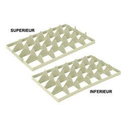 Separateur euronorm pour bac a verre 4x6 cases