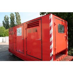 Groupe électrogène industriel 450 KVA - moteur RENAULT diesel - 360 KW - châssis avec disjoncteur 30 mA