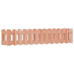 Helloshop26 - Jardinière bac lit surélevé plantes fleurs terrasse jardin de jardin design de clôture bois douglas massif marron 02_0039822 - marro
