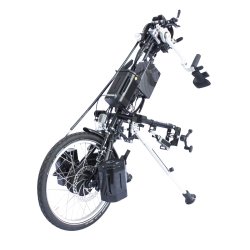 Handbike hybride tetra 20'' pour personnes tétraplégiques - freins par rétropédalage - Nouvelle technologie batteries LIPO