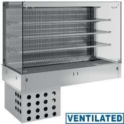Vitrine réfrigérée murale avec top - 3 niveaux ouverts - GN 1/1 - Réfrigération ventilée - DPA/CTVA318