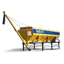 Silo de stockage horizontal pour ciment, capacité 16 à 36 m3 - CARSILOS - Carmix
