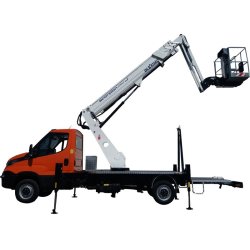 Scorpion 2112 j sur iveco camion nacelle - oil & steel france - 21m