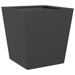 Helloshop26 - Jardinière bac lit surélevé plantes fleurs terrasse jardin 40 x 40 x 40 cm acier noir 02_0037541 02_0037541 - noir acier 3000217855780