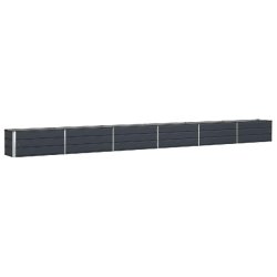 Helloshop26 - Jardinière extérieure moderne 580 x 50 x 45 cm solide design industriel en acier galvanisé anthracite 02_0059242 - acier 3000241019998
