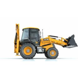Tractopelle JCB - Aximat - Largeur 2360 mm, Hauteur 3610 mm, Poids 7370 Kg, Profondeur de travail 4240 mm