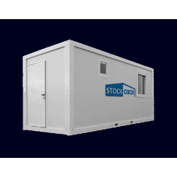 Bungalow bureau 16 pieds - 12m² - Dimensions 4,88m x 2,43m x 2,59m - Poids 1750kg