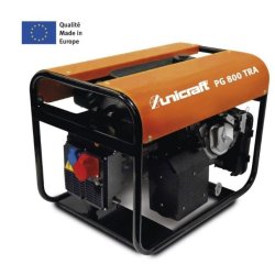 Groupe électrogène professionnel Unicraft PG 800 TRA - Honda GX390 - Essence - 11L - Puissance 4,9/6,6 kW
