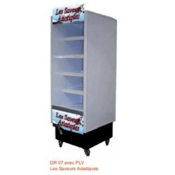 Location de vitrine réfrigérée murale modèle DERBY - Capacité modulable et maniabilité - Température 0°C à +4°C