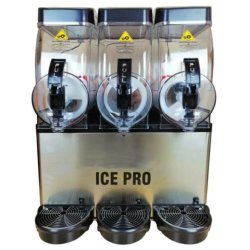 Machine à granita professionnelle avec compresseur EMBRACO - Puissance 1400 Watts - Volume des bacs 3 x 12L