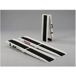 Rampe double pliante amovible en fibre de verre - Conformité Directive Européenne 93/42/CE - Capacité 300 kg