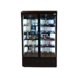 Vitrine 2 portes 930L froid négatif libre service Seda ALTA006