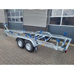 7m-2m20 2x1800kg - 3500 kg - VLEMMIX - Remorque Porte-Bateau