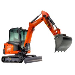 Mini-pelle KX030-4 - Puissante et performante - Cabine large
