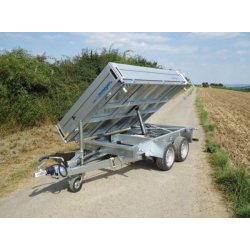 Remorque benne ifor williams double essieu roues dessous série tt
