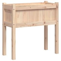 Helloshop26 - Jardinière bac lit surélevé plantes fleurs jardin terrasses avec pieds 70 x 31 x 70 cm bois de pin massif marron 02_0038872 - marron
