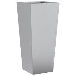 Helloshop26 - Jardinière bac lit surélevé plantes fleurs terrasse jardin 35 x 35 x 75 cm acier galvanisé gris 02_0037515 02_0037515 - gris acier 3