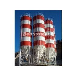Silo à ciment boulonné - CS-200 - Constmach - 200 tonnes avec plate-forme de maintenance entre les pieds