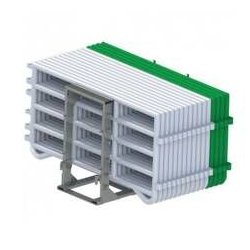 281378 - Barrière de prairie 3 mètres - blanc + TRANSCORRAL - Duraplas (fabrication française) - légères et robustes en polyéthylène