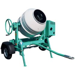 Bétonnière thermique tractable 235 litres S 250 R avec cuve en acier - Moteur HONDA - IMER - 01015738
