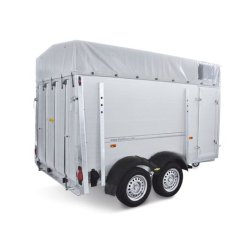 7930 - Remorque bétaillère aluminium HUMBAUR - PTAC 2400 kg - Carry Remorques