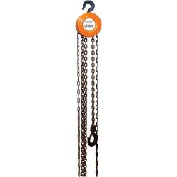 SILVERLINE 633705 - Palan à chaîne manuel 1 tonne - Hauteur de levage 2,5 m - Norme EN13157