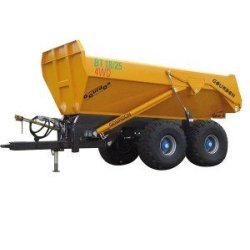 BT 18/25 - Benne terrassière Gourdon - CU : 20 000 kg sur route et 25 000 kg sur chantier - Fond HARDOX 450 - Châssis acier HLE PRS