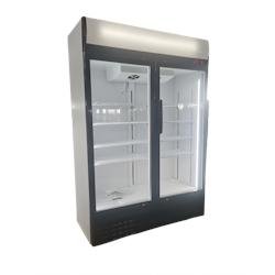 Matériel HORECA Frigo Vitrine à Boissons Double Portes battantes Full White 708L - IceShop - blanc SC-708FHW