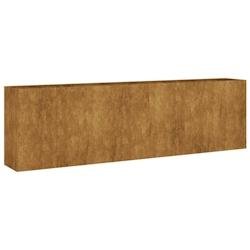 Helloshop26 - Jardinière bac lit surélevé plantes fleurs terrasse jardin de jardin 280 x 40 x 80 cm acier corten marron 02_0039419 02_0039419 - mar
