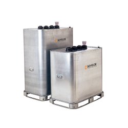 Cuve fuel mobile avec bac de rétention intégré, spécialement conçue et homologuée pour le transport du fuel, du gasoil - VET 700-1000 - SOVELOR