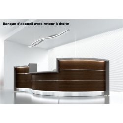 Bureau d'accueil Valde avec accès PMR au centre - MDD - Droite, Wengé
