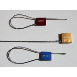 Câble de sécurité métallique en acier - Diamètres de 1,5 mm à 5 mm - Longueurs de 250 mm à 2000 mm - Boîtier aluminium - ISOPAS 17712