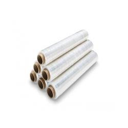 Rouleau de film étirable d'emballage manuel transparent 50 cm x 250 m, 20 microns par 6 - transparent plastique FE50X250X6