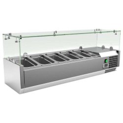 Vitrine 5 bacs gn1/4 avec dôme verre  VRX1200330FG CLIMAHOSTELERIA