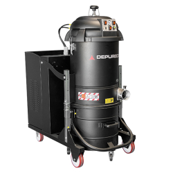 Aspirateur monophasé - DEPURECO BULL 24 - 3 moteurs by-pass, filtre classe M, cuve en acier - disponible en location et en vente - Référence : PERIE-A368