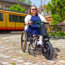 Handbike Tout Électrique - Lomo GX 16 avec Accélérateur bi-directionnel et Assistance à la traction