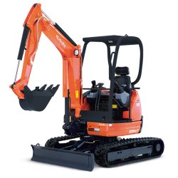 Mini-pelle 2,3t Kubota Europe SAS U20-3αV - tableau de bord digital et antivol d'origine