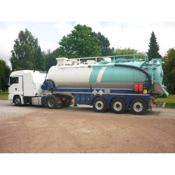 Hydrocureur ADR semi - Huwer - capacité de 18 à 30 m3
