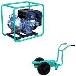 Groupe motopompe haute pression JET 100 EX à essence 480 l/min avec kit brouette - IMER - 2V0004084.1