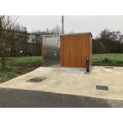 Toilette handicapé automatique - usage mixte - conforme à la législation européenne NF P 99-611
