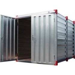 CONTAINER CHANTIER - CONTENEUR DE STOCKAGE 2,2M BUNGALOW GALVANISÉ DÉMONTABLE