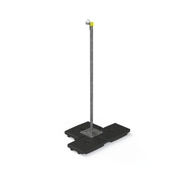 Support GPS autostable - Antenne (30m) - Modèle H2000, Mât Ø48, 3 lests